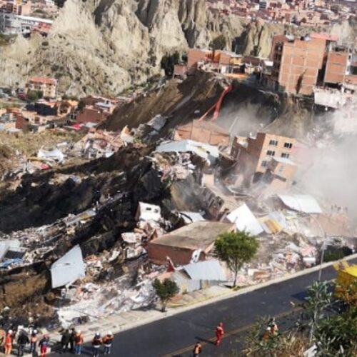 DESLIZAMIENTOS EN LA CIUDAD DE LA PAZ
