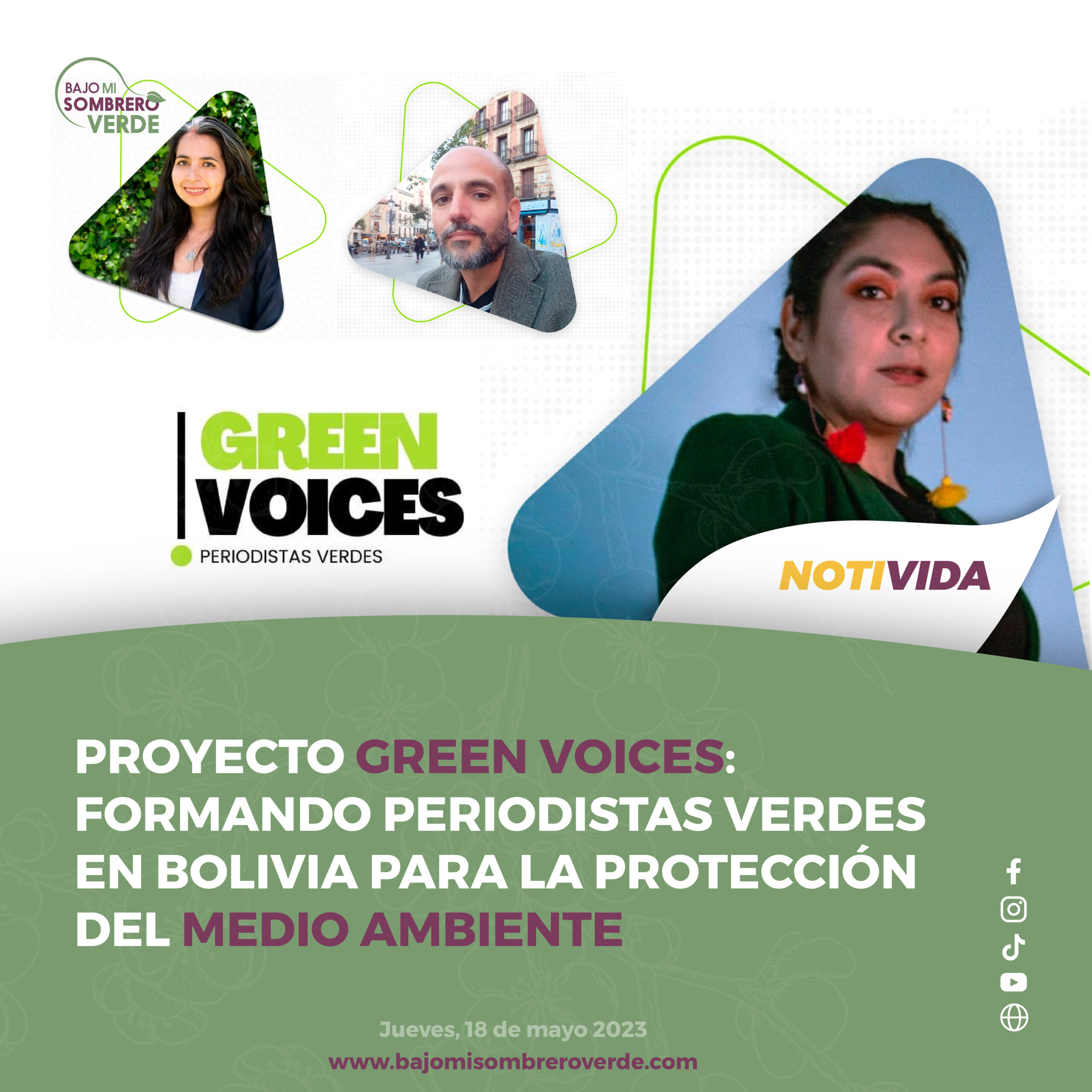 MAY-18-1 PROYECTO GREEN BOICES FORMANDO PERIODISTAS VERDES EN BOLIVIA